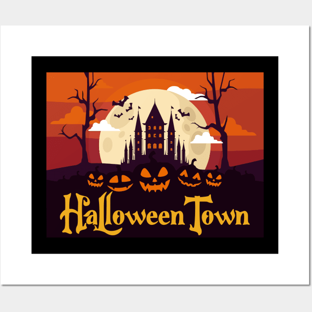 Halloweentown Wall Art by Kaine Ability